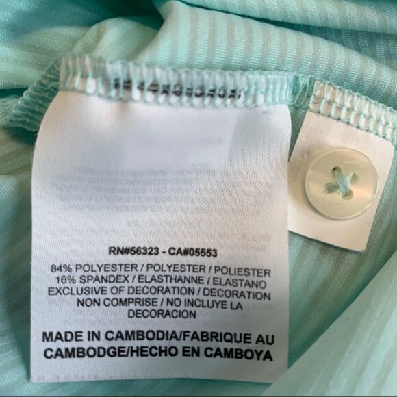 Nike pastel blue short sleeve golf top Sz M NWT - Picture 10 of 12